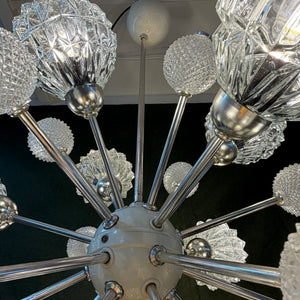 Sputnik Kronleuchter von Elektrofém ISZ