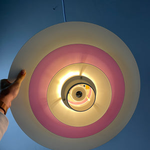 Lamellenlampe weiß lila von Formlight