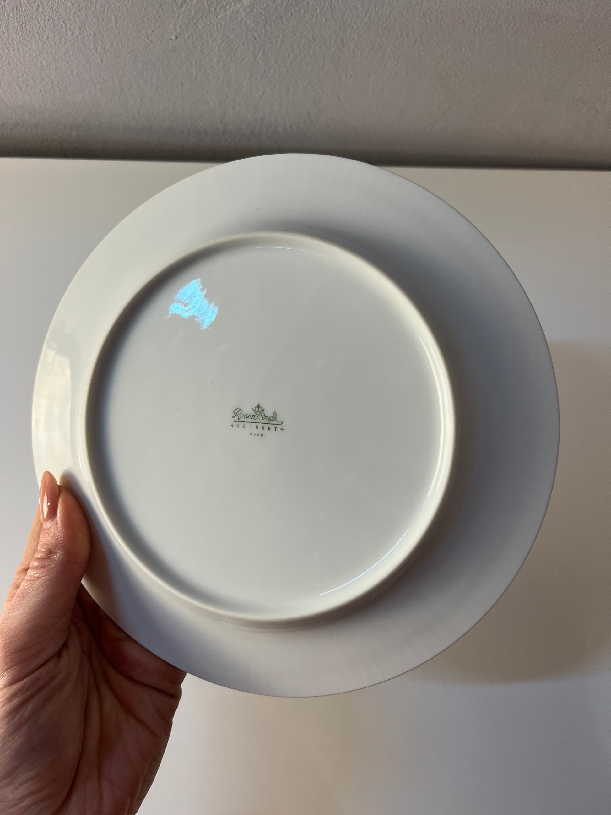 Set: 6x Kuchenteller Modulation Secunda grün von Tapio Wirkkala für Rosenthal