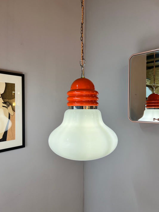 Hängelampe orange weiß von Tronconi