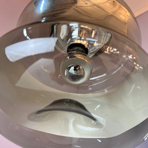 Hängelampe Rauchglas Chrom von Peill & Putzler