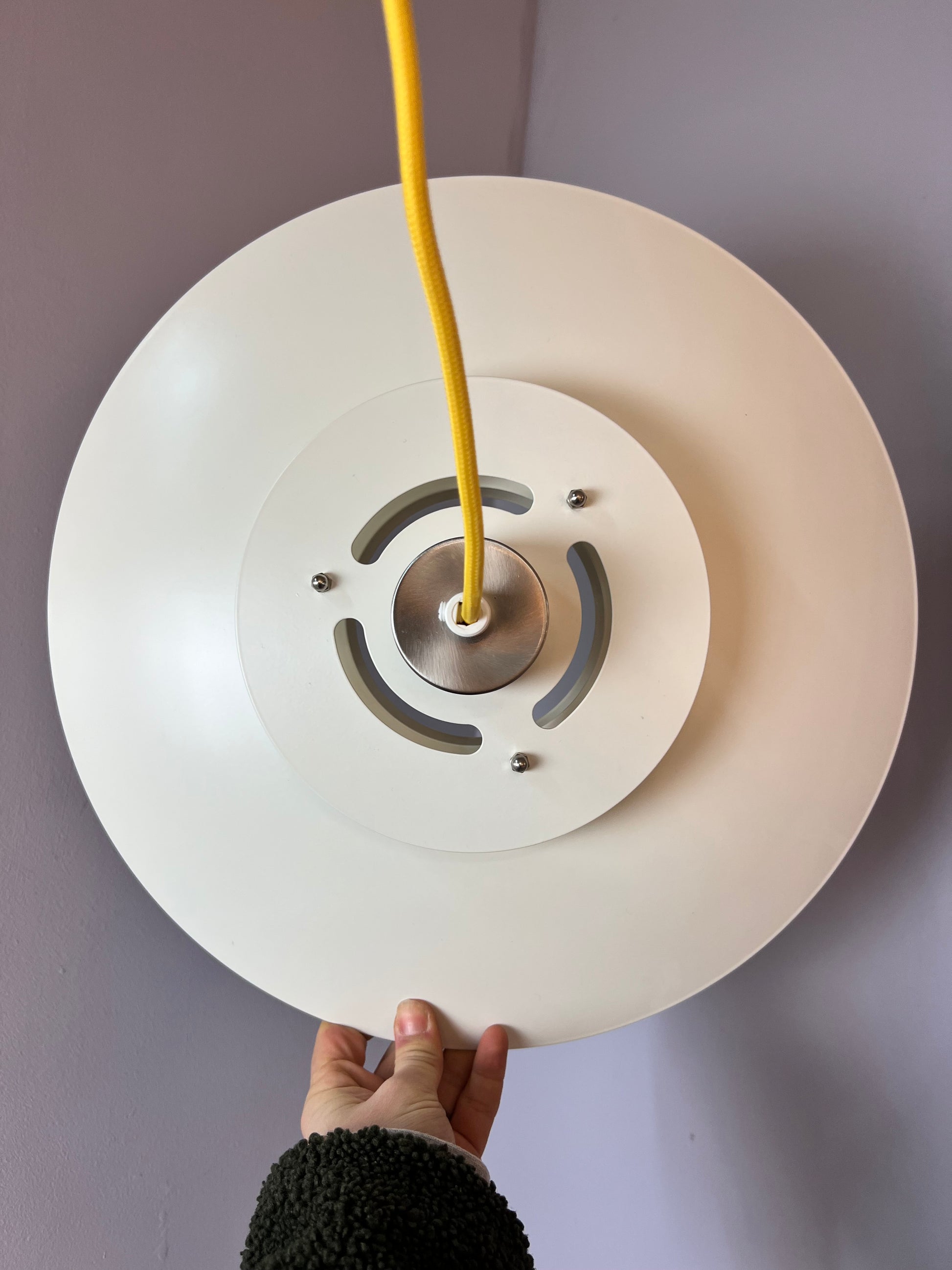 Lamellenlampe weiß aus Dänemark