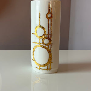 Vase 3127/4 weiß gold von Vera Kristansen