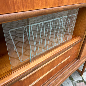 Highboard mit Vitrine Teak aus Dänemark