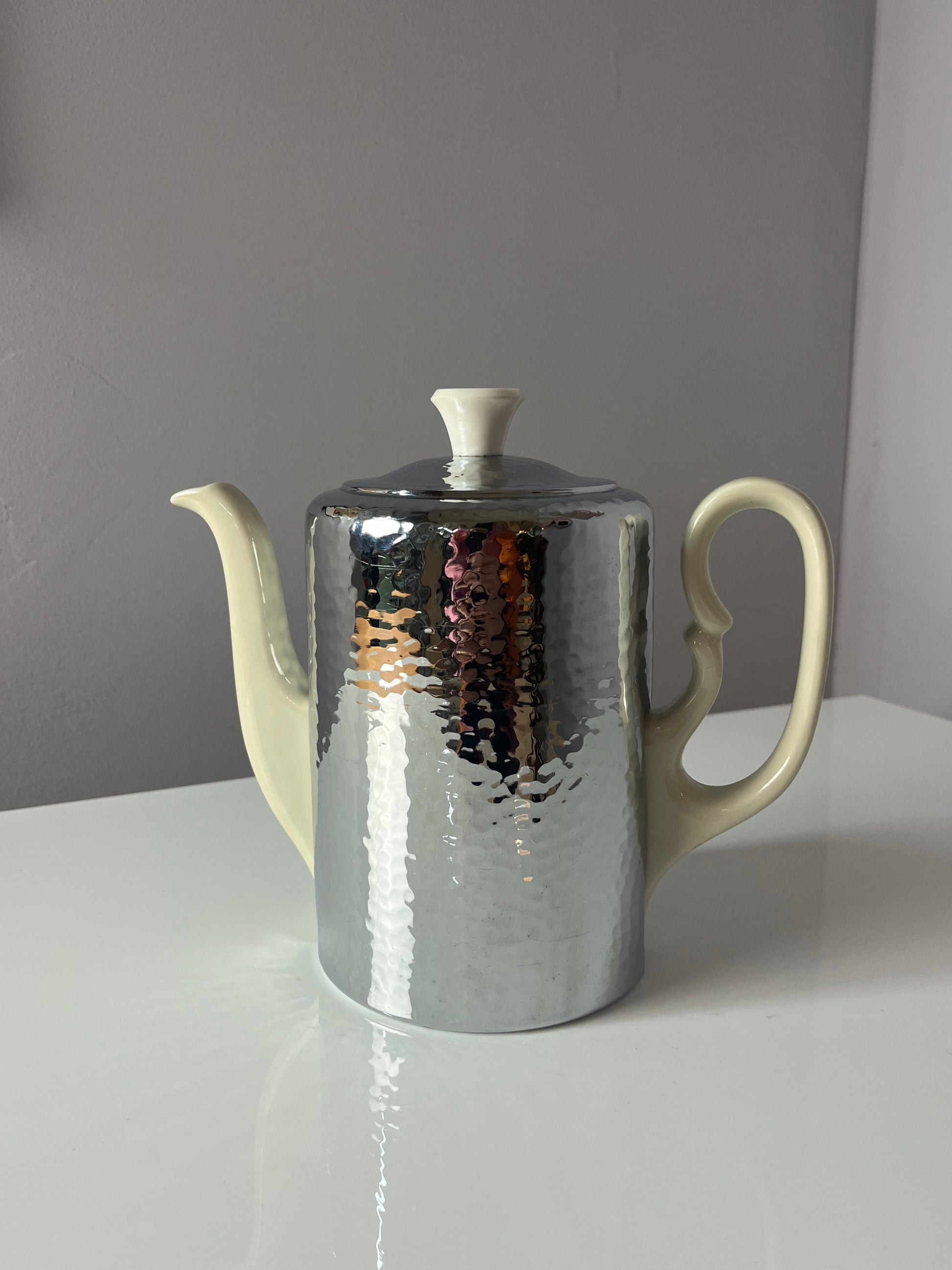 Kaffeekanne mit Warmhalter von J. Kronester Bavaria