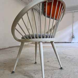 Circle Chair weiß von Yngve Ekström für Swedese