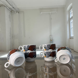 Set: 6x Tasse Kiruna Camargue von Tapio Wirkkala für Thomas