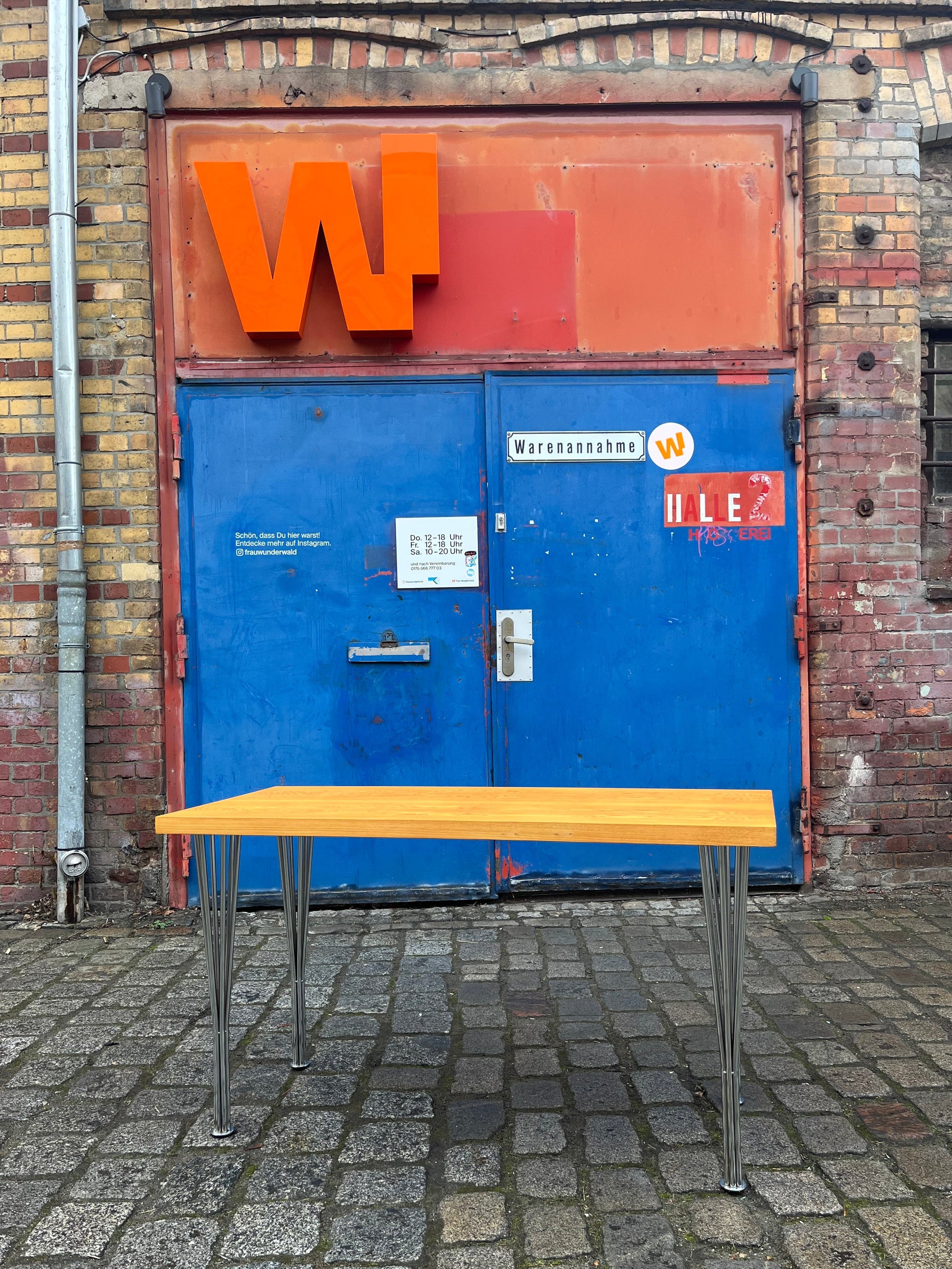 Klubtisch 602/V Esche von Franz Ehrlich für Hellerau UPCYCLING