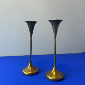 Set: 2x Kerzenständer Messing