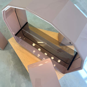 Set: Spiegelschrank rosa von Duscholux