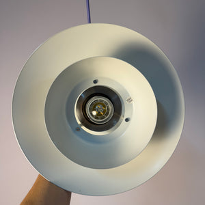Lamellenlampe silber aus Dänemark