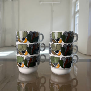 Set: 6x Tasse Kiruna Camargue von Tapio Wirkkala für Thomas