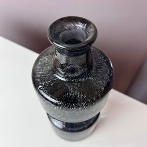 Vase grau von Bo Borgström für Åseda Glasbruk