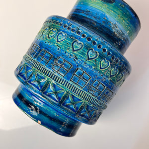Vase Serie Rimini Blu von Aldo Londi für Bitossi