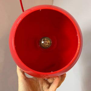 Kugellampe Kunststoff rot