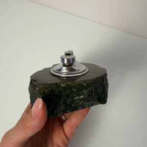 Tischfeuerzeug grün schwarz Alabaster