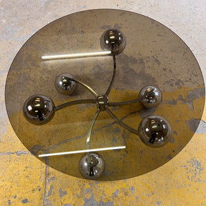 Couchtisch „Atomic“ Glas & Chrom