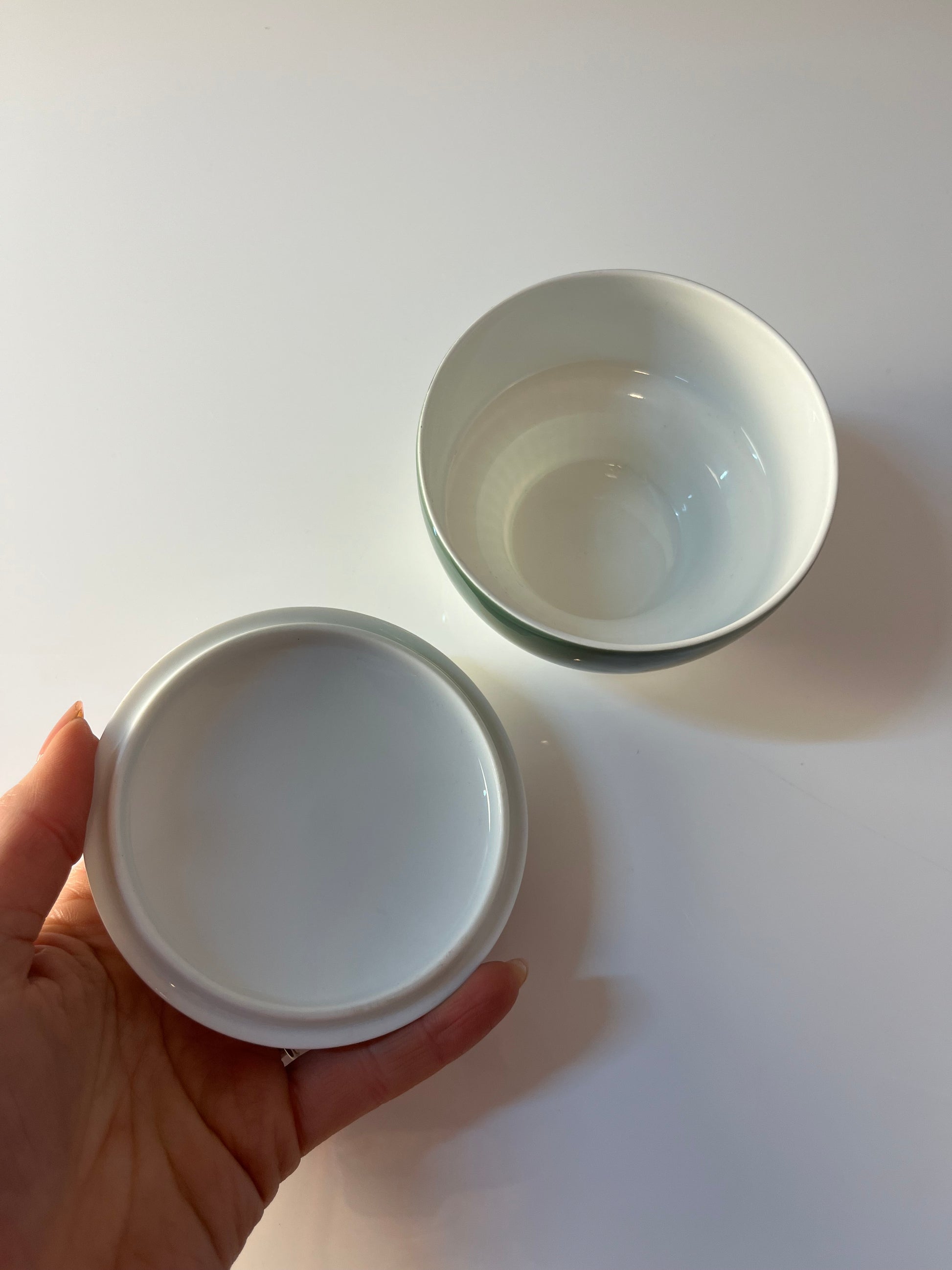Set: Zucker & Milch Modulation Secunda grün von Tapio Wirkkala für Rosenthal