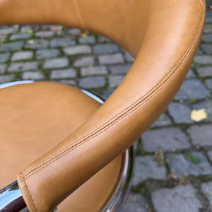 Drehstuhl Chrom Leder von Olymp