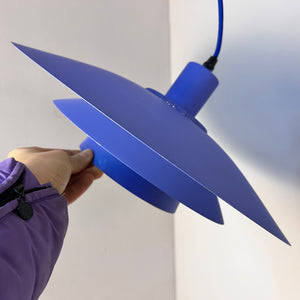 Lamellenlampe Donau blau von JEKA