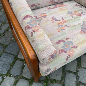 Schlafsessel / Gästebett Teak Textilstoff aus Dänemark