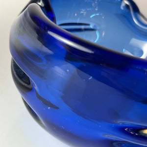 Aschenbecher blau Glas