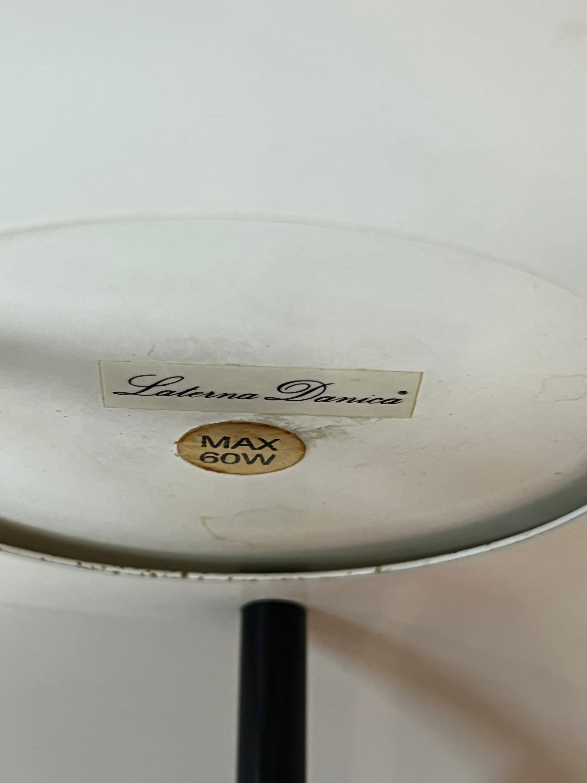Tischlampe weiß Metall von Jørgen Buchwald  für Laterna Danica
