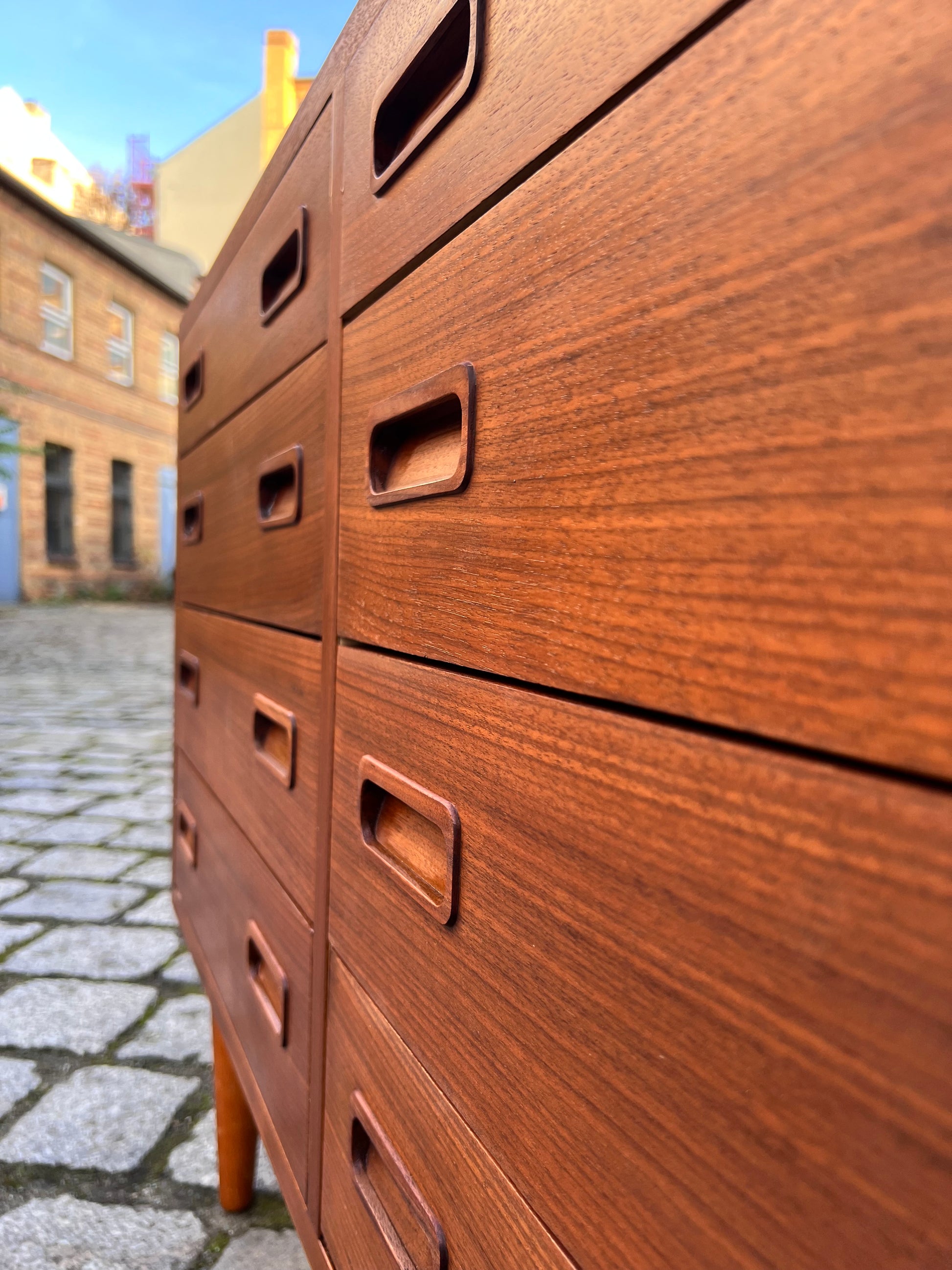 Doppelkommode Nussbaum von Carlo Jensen für Poul Hundevad