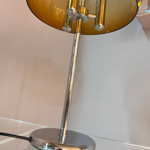 Tischlampe Chrom & Plexiglas 70er