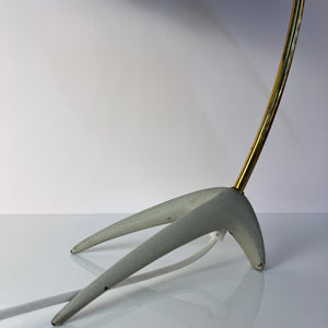 Tischlampe Krähenfuß / Diabolo schwarz weiß von Karl Heinz Kinsky für Cosack