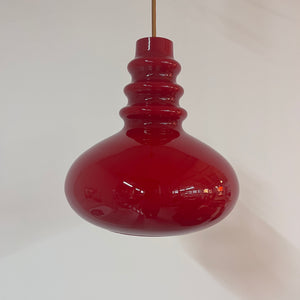 Hängelampe rot Glas von Peill & Putzler