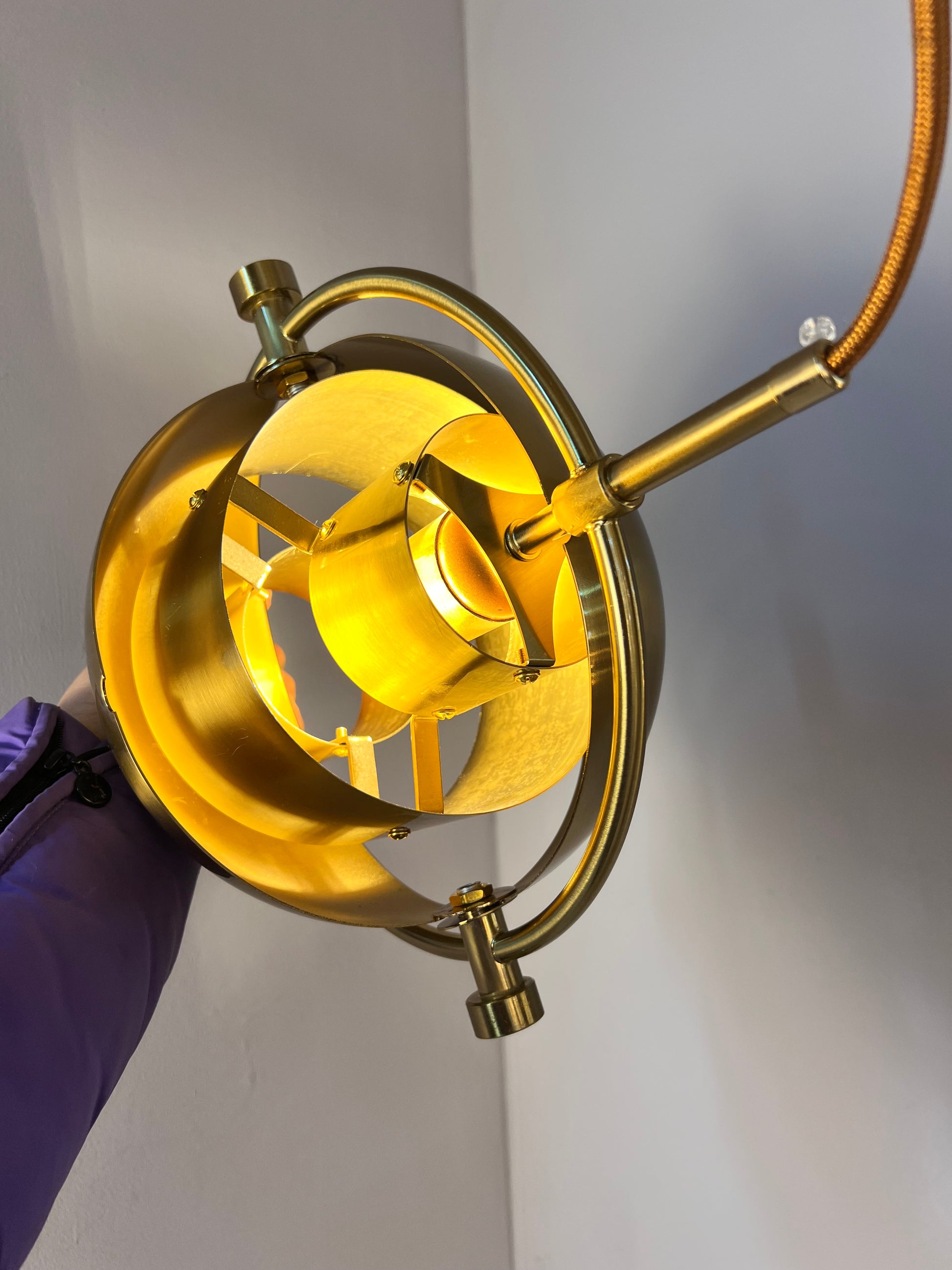 Hängelampe Multi-Lite Messing von Louis Weisdorf für GUBI