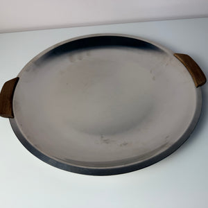 Tablett Edelstahl mit Teak Griffen aus Dänemark