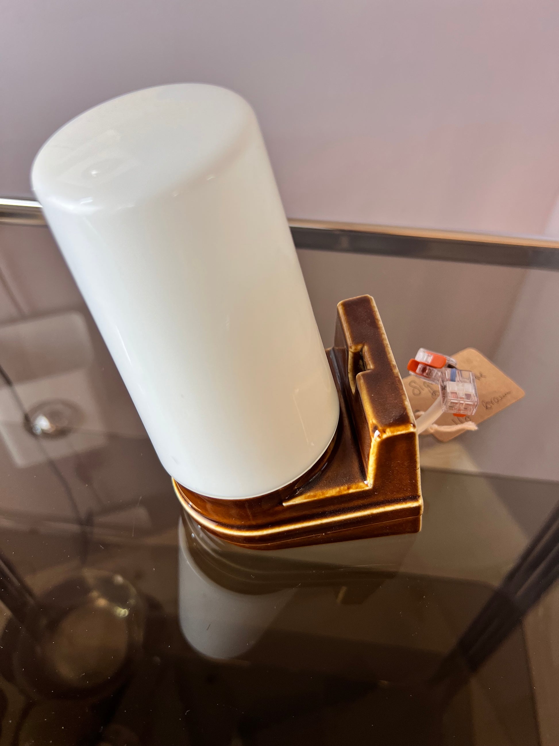 Wandlampe Modell 6080 braun von Sigvard Bernadotte für Ifö
