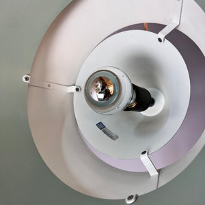 Lamellenlampe Zone weiß von Jo Hammerborg für Fog & Mørup
