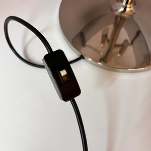 Tischlampe Chrom & Rauchacryl