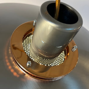 Große Lamellenlampe Leto silber kupfer von Top Lamper