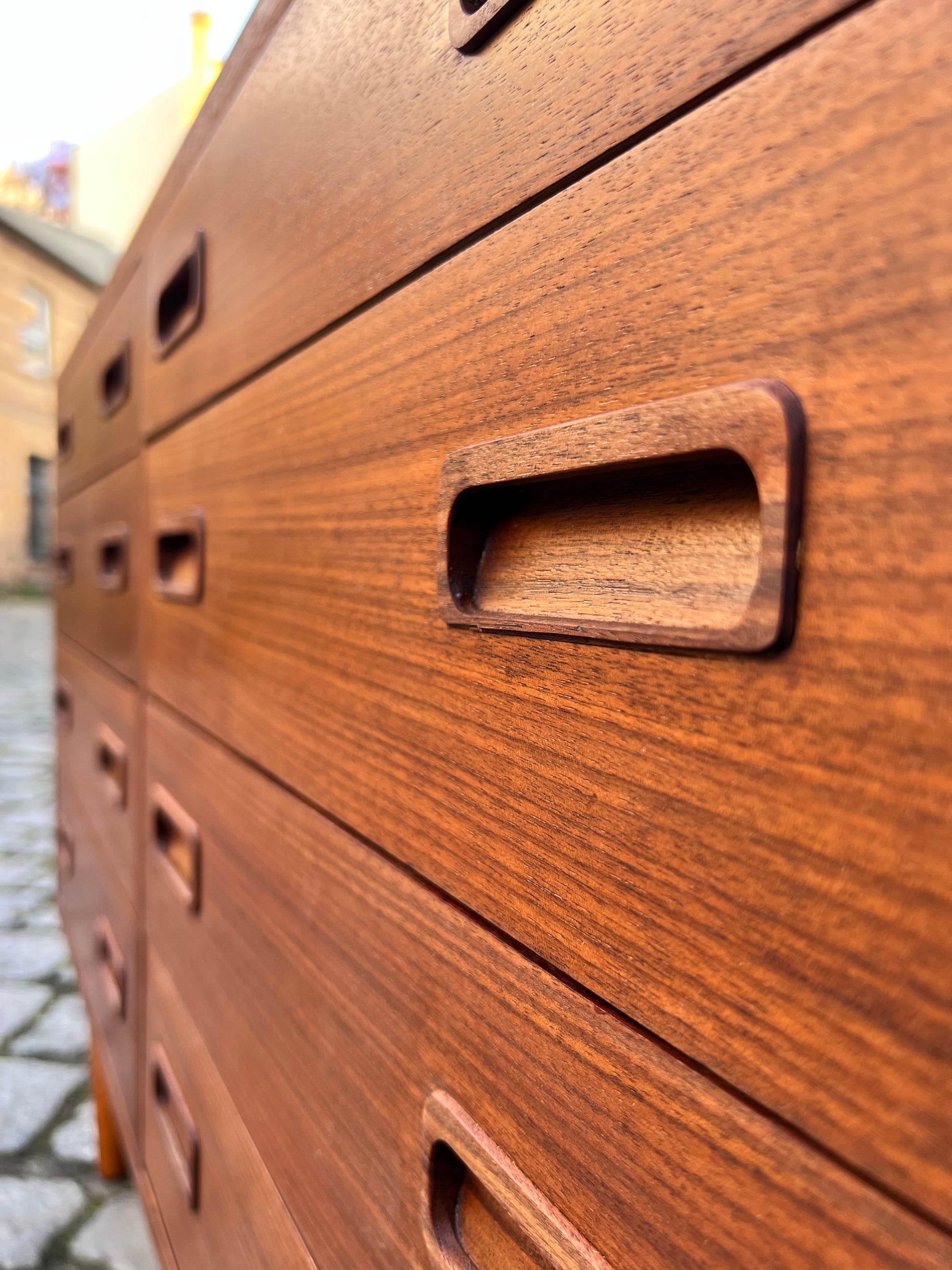 Doppelkommode Nussbaum von Carlo Jensen für Poul Hundevad