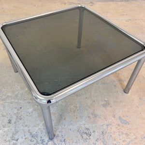 Couchtisch Chrom Rauchglas ETIENNE FERMIGIER