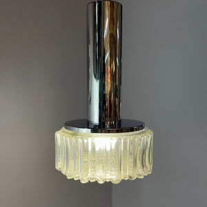 Pendelleuchte Modell P105 Klarglas Chrom von STAFF
