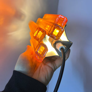 Wandlampe bernsteingelb von Claus Bolby für Cebo