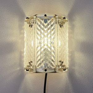 Wandlampe Messing & Glas von Wiktor Berndt für Flygsfors