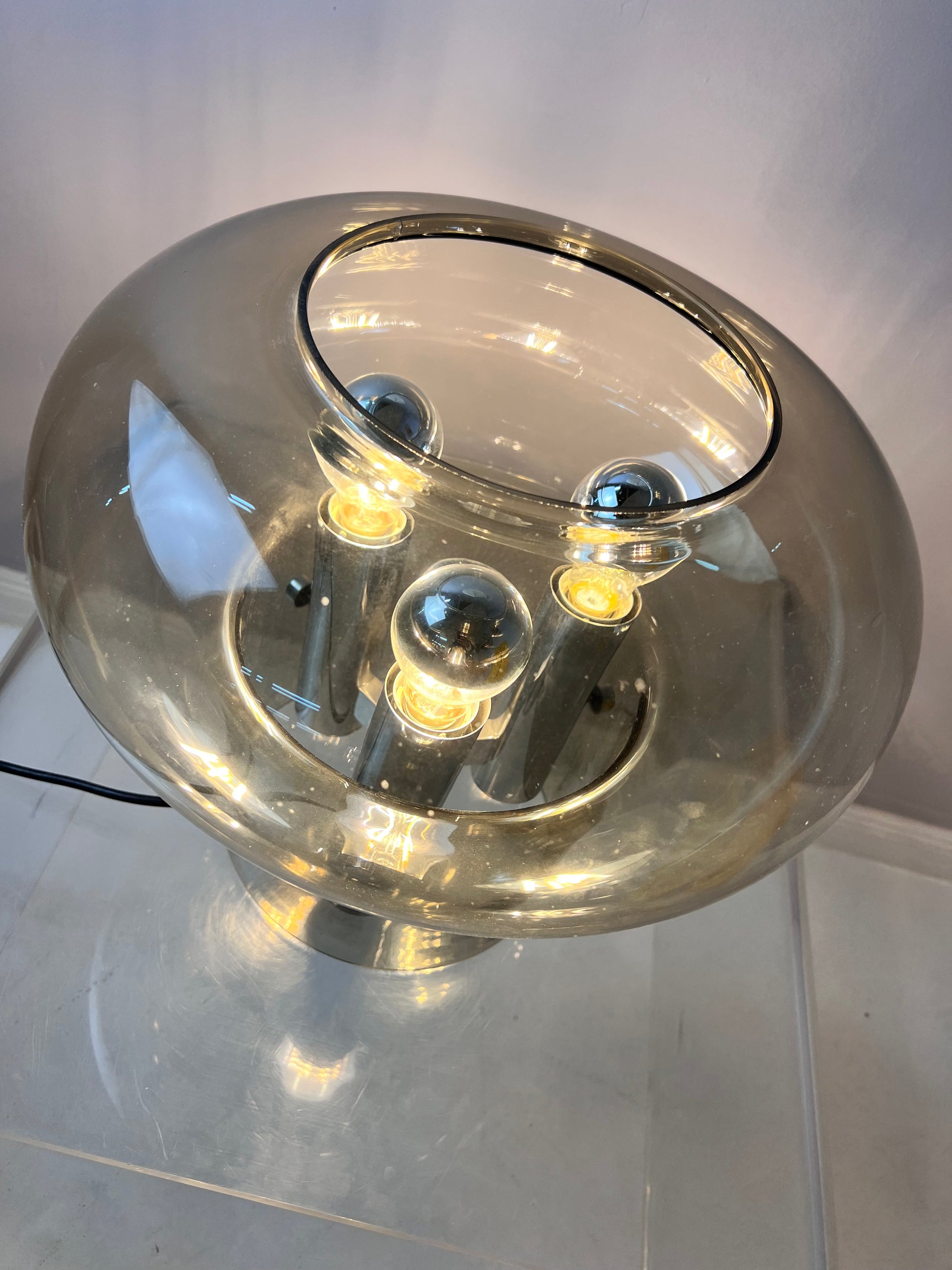 Große Tischlampe von Leclair & Schäfer