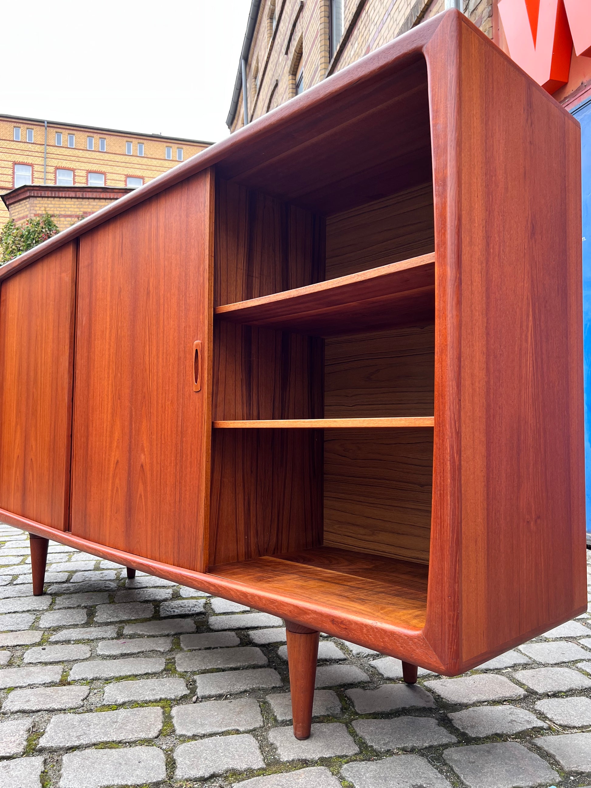 XXL Highboard Teak von H.P. Hansen aus Dänemark