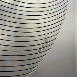 Hängelampe schwarz gestreift Acryl Chrom