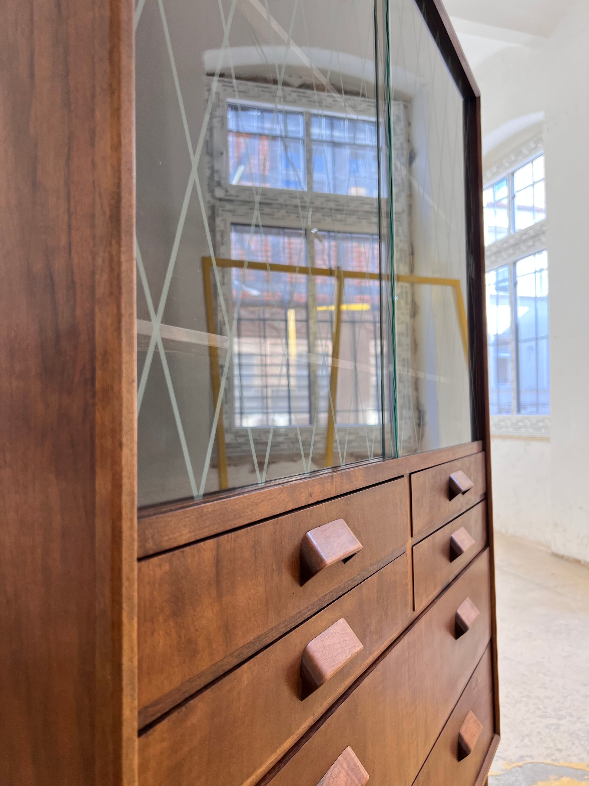 Vitrinenschrank Teak aus Dänemark