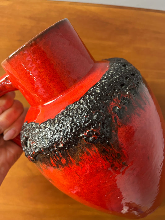 Karaffe 223 Fat Lava rot von Kreutz Keramik