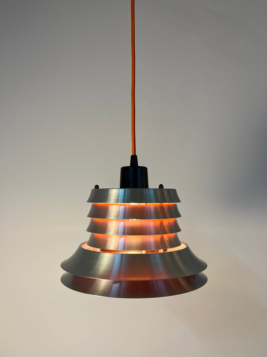 Lamellenlampe silber orange von Carl Thore für Granhaga