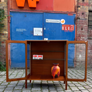 Vitrine Teak Glas von Hans Eichenberger für Röthlisberger
