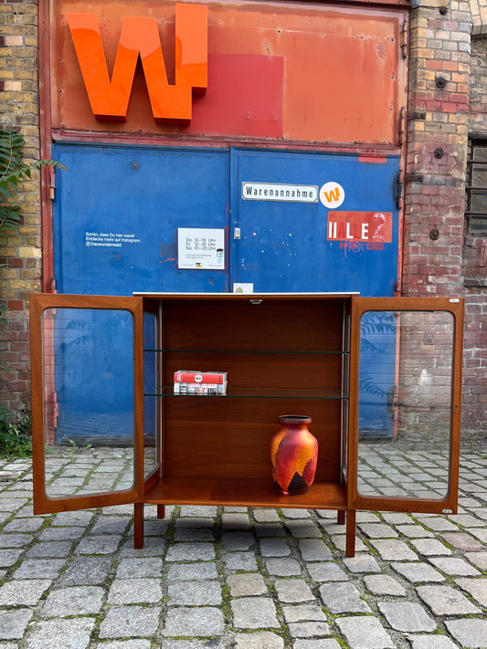 Vitrine Teak Glas von Hans Eichenberger für Röthlisberger